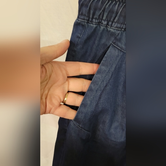 Mordenmiss Denim 2 Front & 1 Back Pockets 2xl Pants Elastic Waist Faded Areas - Picture 3 of 5